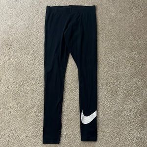 Navy Blue Nike Cotton Leggings Size Small